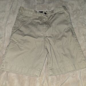 Volcom Boys Khaki Flat Front Shorts